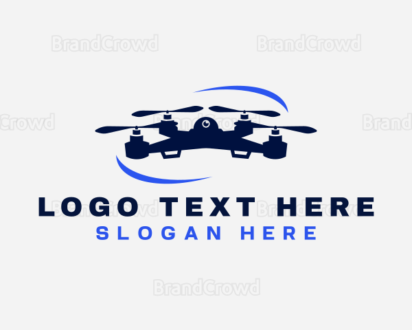 Drone Aerial Flight Photography Logo