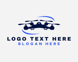 Drone Aerial Flight Photography Logo