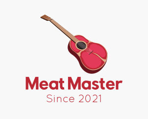 Musical Meat Guitar logo design