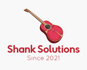 Shank - Musical Meat Guitar logo design