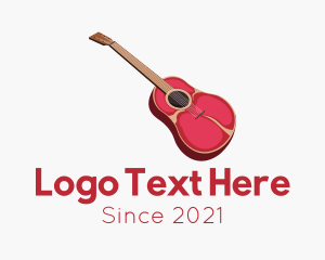 Lamb - Musical Meat Guitar logo design