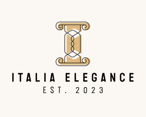 Elegant Ornate Pillar logo design