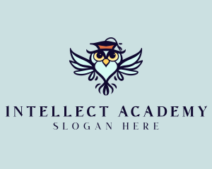 Academic Owl Bird logo design