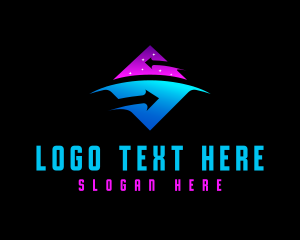 High Tech - Space Travel Gaming logo design
