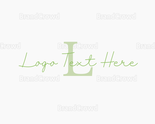 Simple Script Business Logo