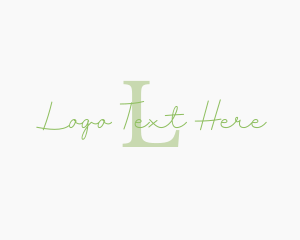 Cosmetology - Simple Script Business logo design