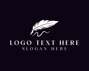 Feather Pen Author Logo