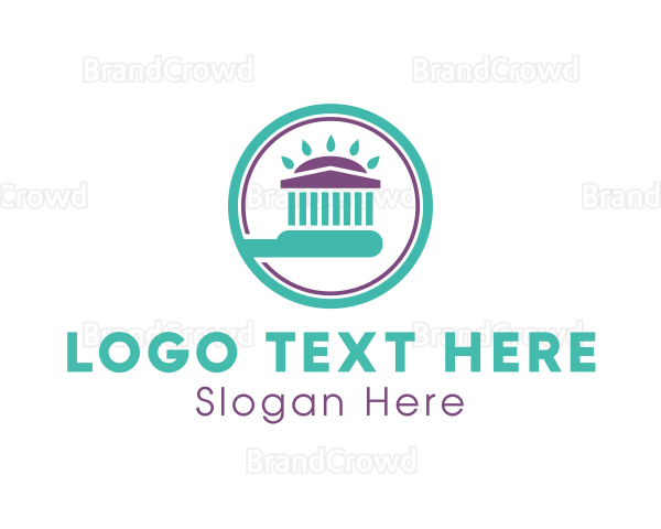 Dental Pantheon Toothbrush Logo