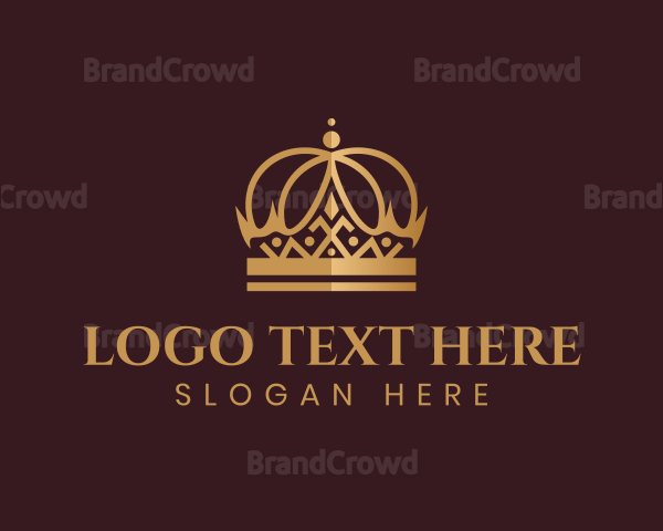 Gold Crown Ornament Logo