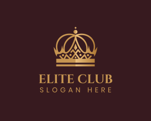 Membership - Gold Crown Ornament logo design