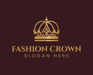 Gold Crown Ornament logo design