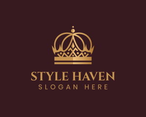 Palace - Gold Crown Ornament logo design