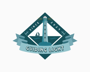 Lighthouse Tower Port logo design