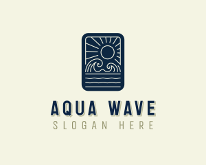 Sea Ocean Waves logo design