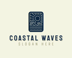 Sea Ocean Waves logo design