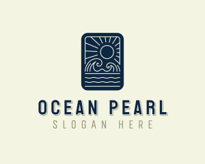 Sea Ocean Waves logo design