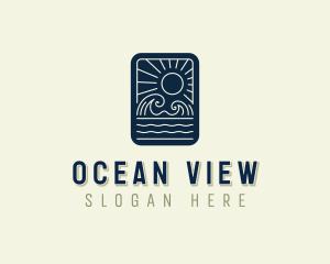 Sea Ocean Waves logo design