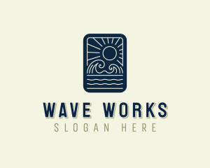 Sea Ocean Waves logo design