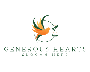 Philanthropy - Garden Bird Leaf logo design