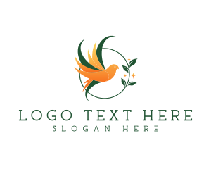 Therapy - Garden Bird Leaf logo design