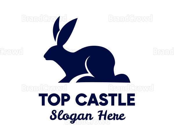 Blue Pet Rabbit Logo