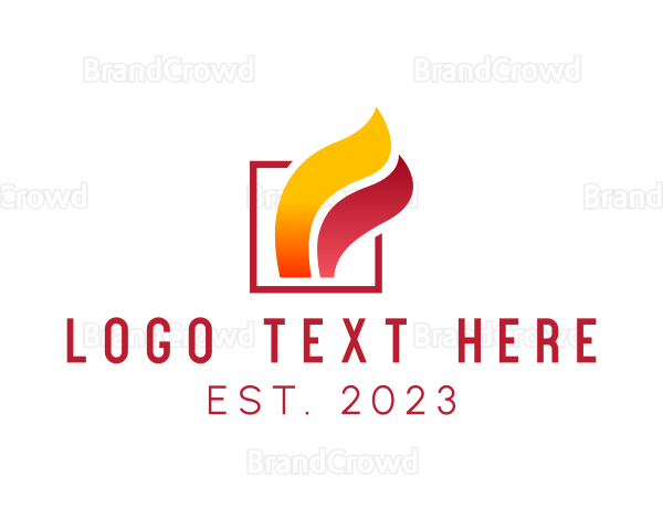 Simple Flame Business Logo