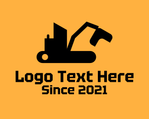Heavy - Heavy Excavator Machine logo design