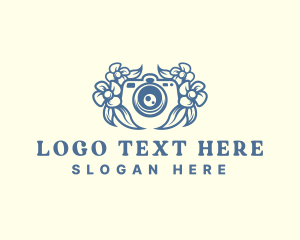 Floral Photography Camera logo design