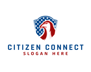Citizenship - Bird Eagle Shield logo design