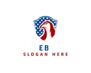 United States - Bird Eagle Shield logo design
