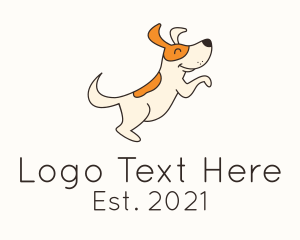 Kennel - Cute Happy Dog logo design