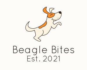 Beagle - Cute Happy Dog logo design