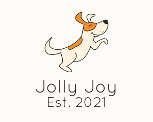 Jolly - Cute Happy Dog logo design