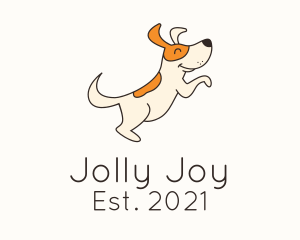 Cute Happy Dog logo design