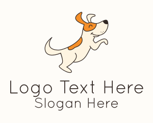 Cute Happy Dog Logo