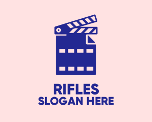 Movie File Clapperboard Logo