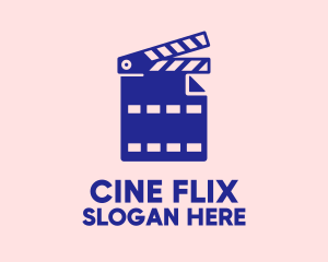 Movie - Movie File Clapperboard logo design