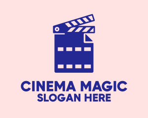 Movie - Movie File Clapperboard logo design