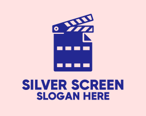 Movie File Clapperboard logo design