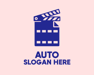 Outdoor-cinema - Movie File Clapperboard logo design