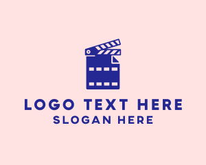 File - Movie File Clapperboard logo design