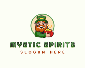 Leprechaun Pot Coin logo design