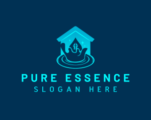 Purification - Home Water Droplet logo design