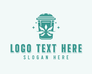 Recycling Bin - Trash Garbage Disposal logo design