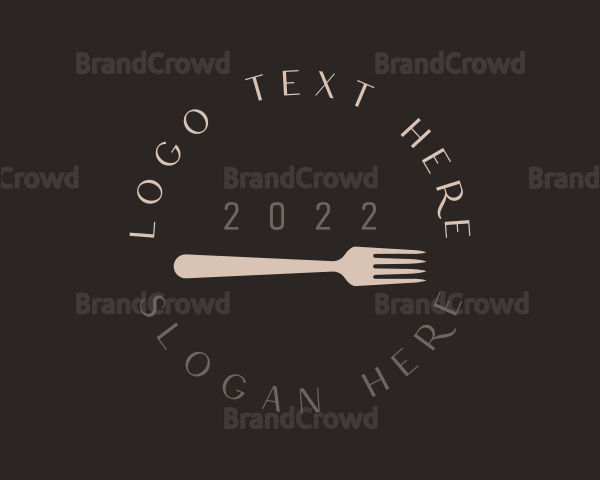 Restaurant Fork Dining Logo