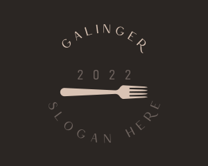 Lunch - Restaurant Fork Dining logo design