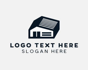 Logistics - Structure Storage Building logo design