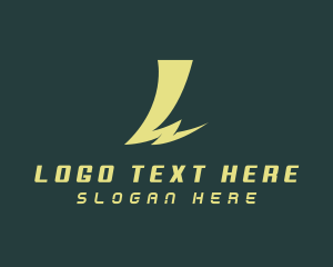 Booster - Lightning Speed Energy logo design