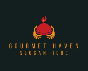 Restaurant Tray Waiter  logo design