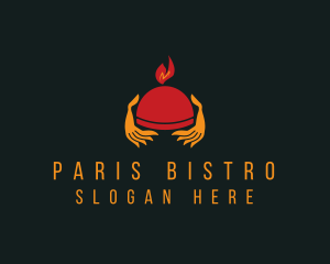 Restaurant Tray Waiter  logo design